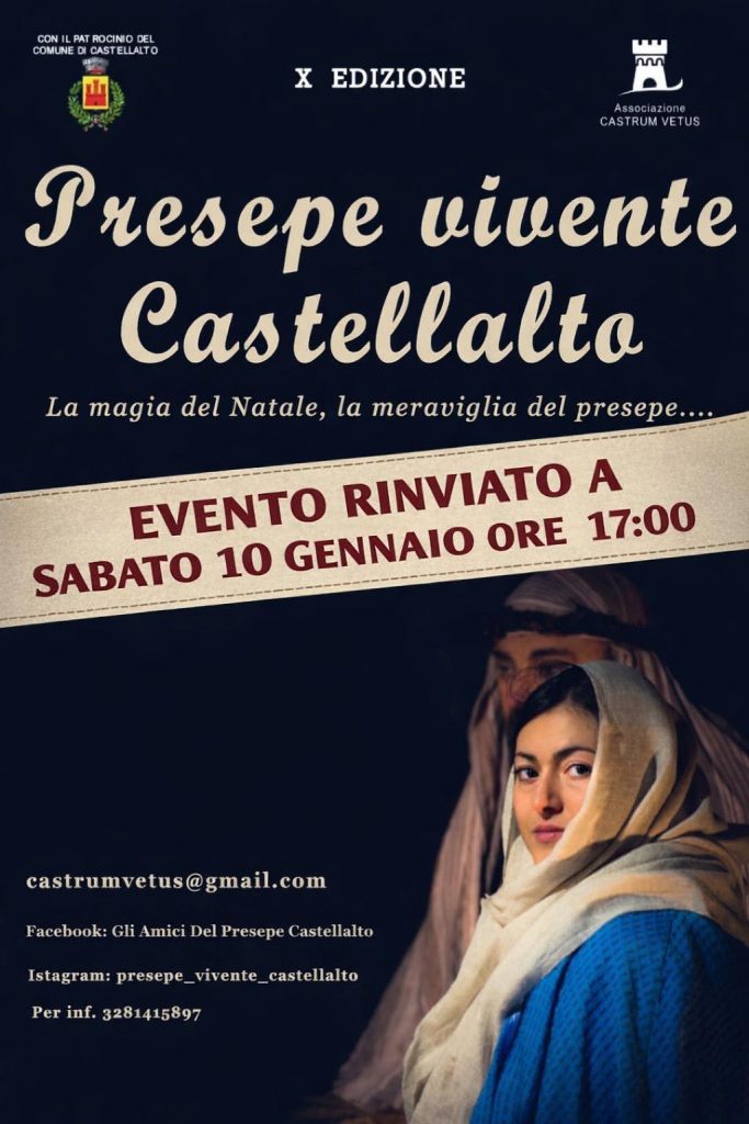 Presepe Vivente 2026 a Castellalto apre l'anno con la magia della natività