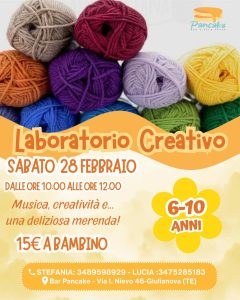 Laboratorio creativo a Giulianova creatività, musica e merenda