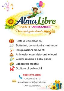 AlmaLibre Eventi Animazione per cerimonie, compleanni ed eventi in Abruzzo