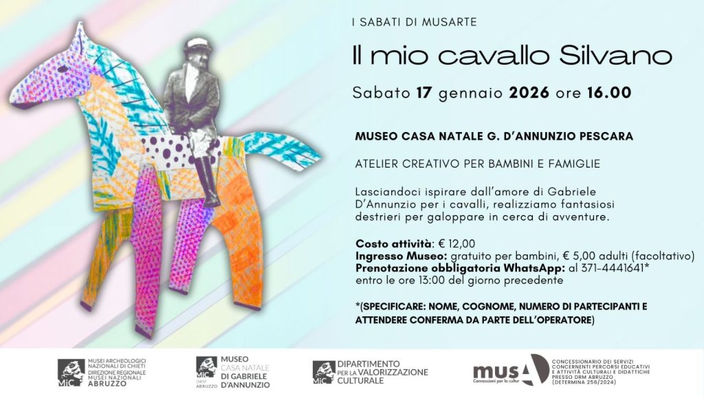 Atelier Creativo per bambini e famiglie al Museo Casa Natale D'Annunzio a Pescara