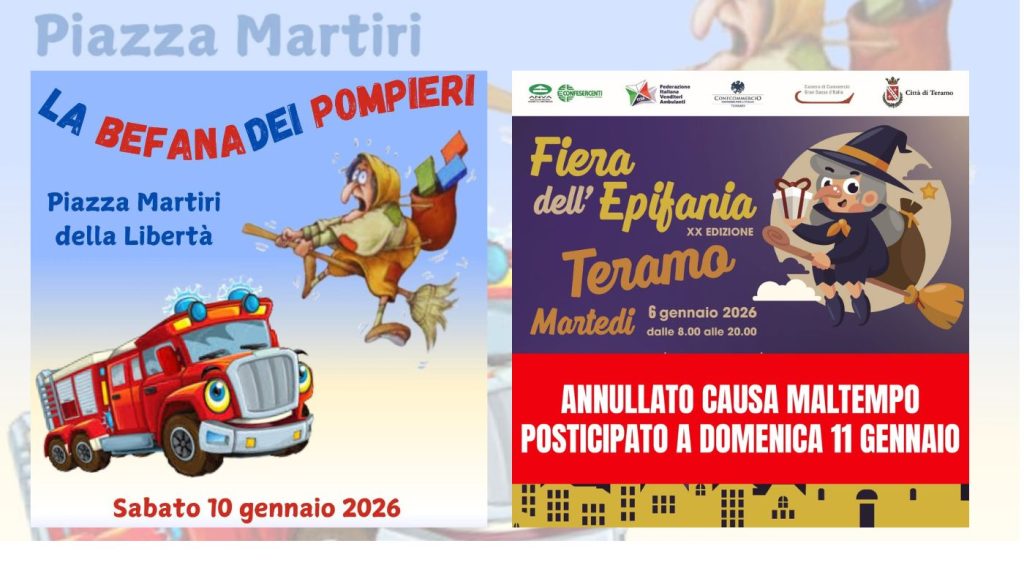 Befana dei Pompieri e Fiera dell'Epifania a Teramo 