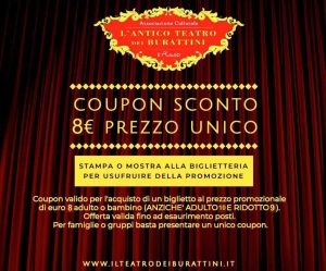 Coupon L'Antico Teatro dei Burattini d'Abruzzo