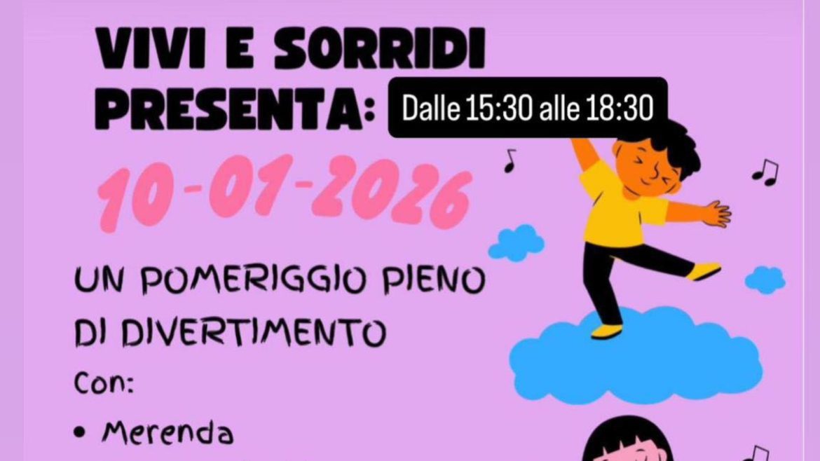 Pomeriggio di divertimento con Vivi e Sorridi Animazione