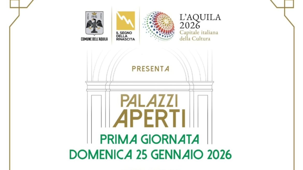Palazzi Aperti a L’Aquila il programma completo: visite guidate, conferenza e visite libere ai cortili