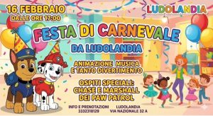 Festa di Carnevale a Cepagatti con i Paw Patrol