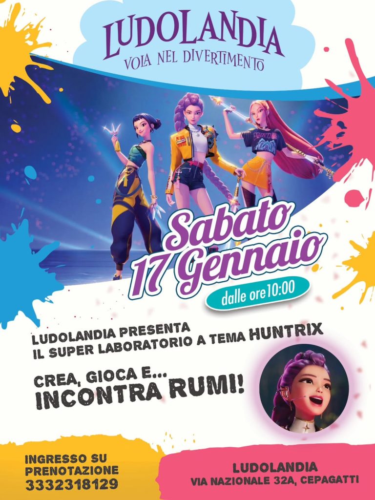 Laboratorio a tema Huntrix a Cepagatti