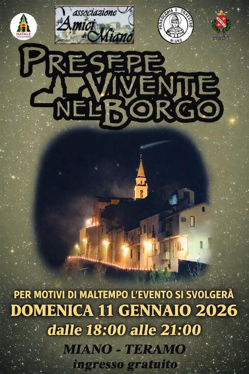 Presepe Vivente nel borgo a Miano di Teramo
