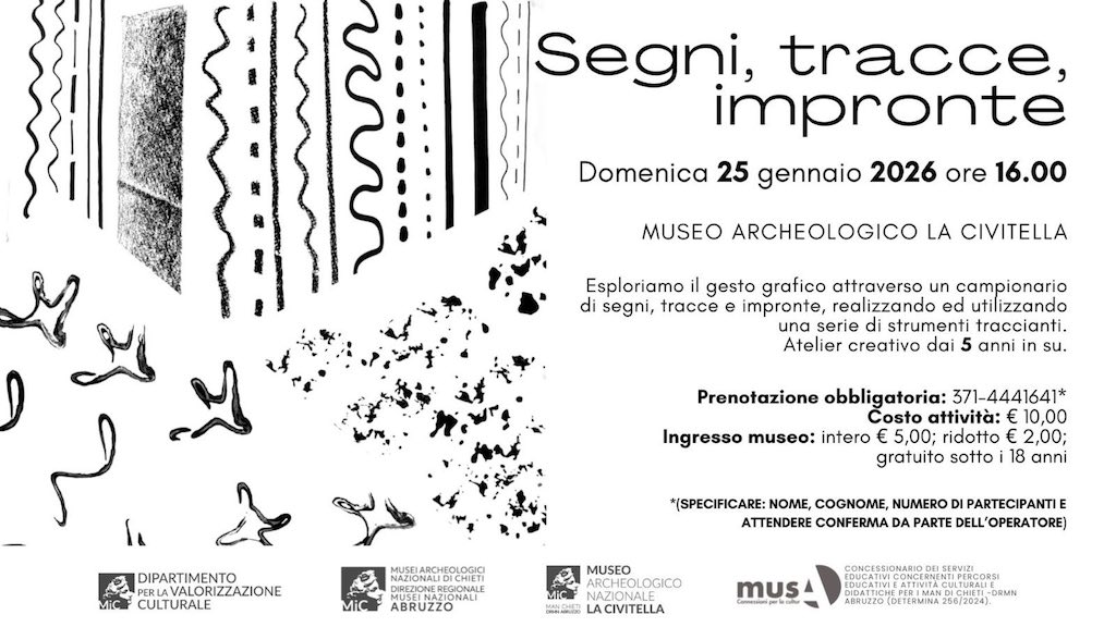 Segni, tracce, impronte a Chieti