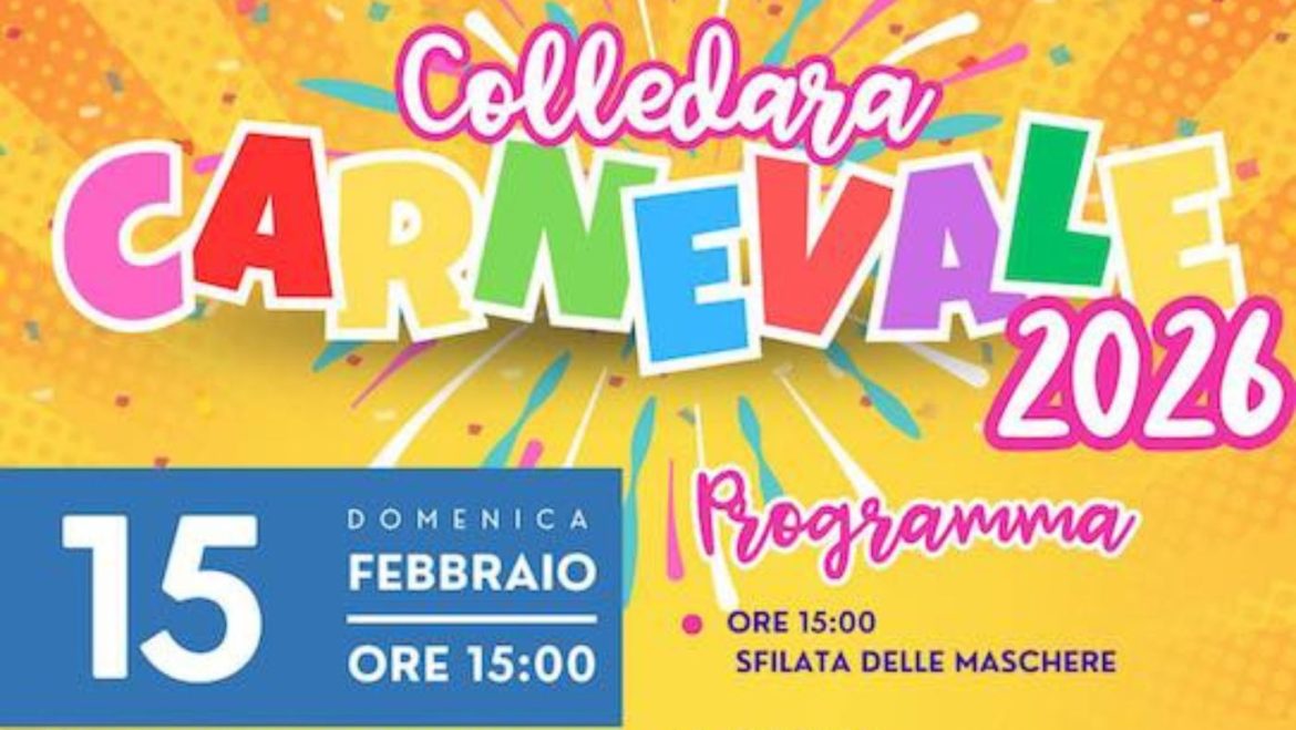 Carnevale a Colledara sfilata, laboratorio, animazione, giochi, stand