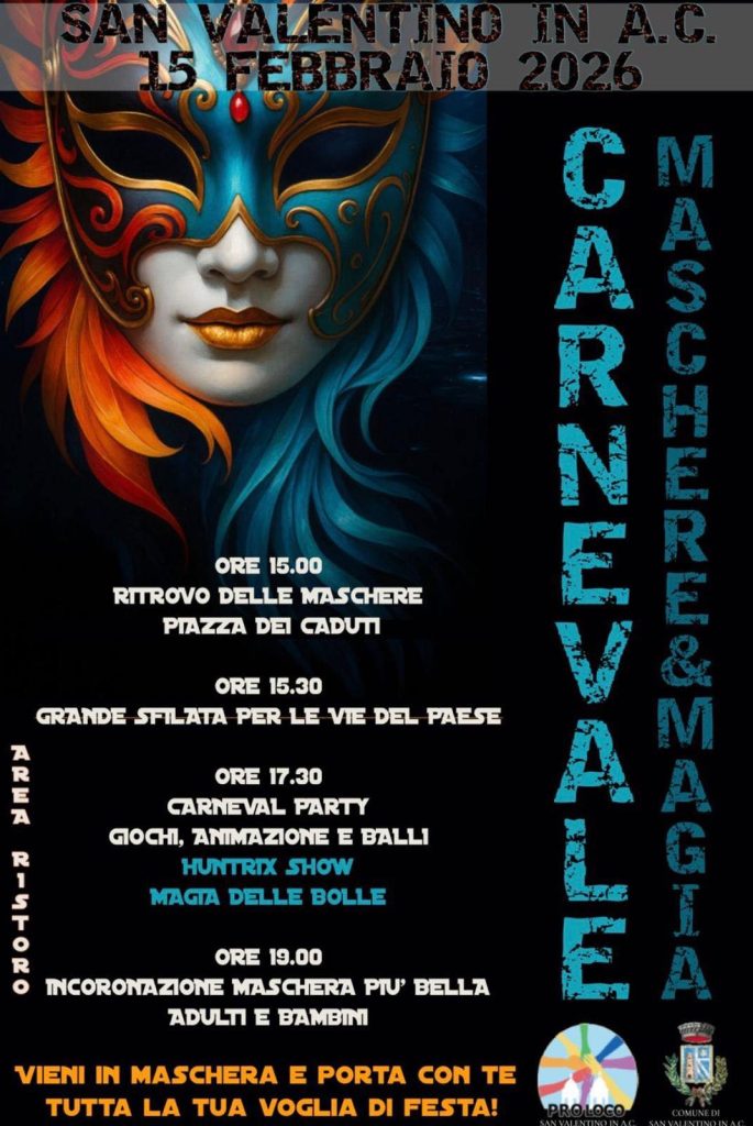 Carnevale Mascehere e Magia a San Valentino in Abruzzo Citeriore