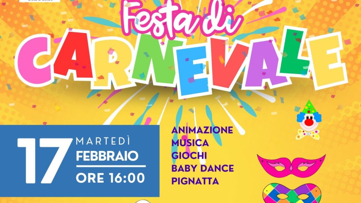 Festa di Carnevale a Orsogna animazione, musica, giochi, merenda