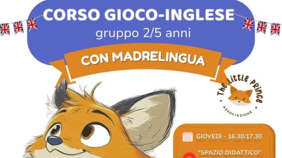 Corso Gioco–Inglese con madrelingua a Pescara per bambini e bambine