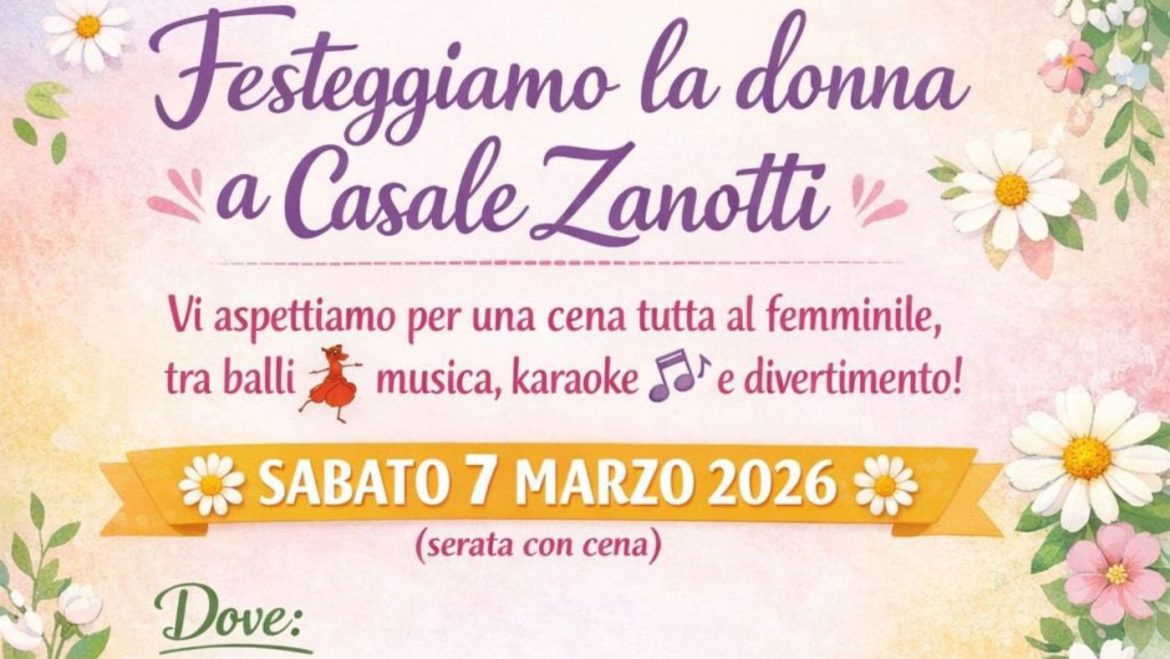 Festa della Donna a Moscufo cena, balli, musica, karaoke e animazione per i bimbi