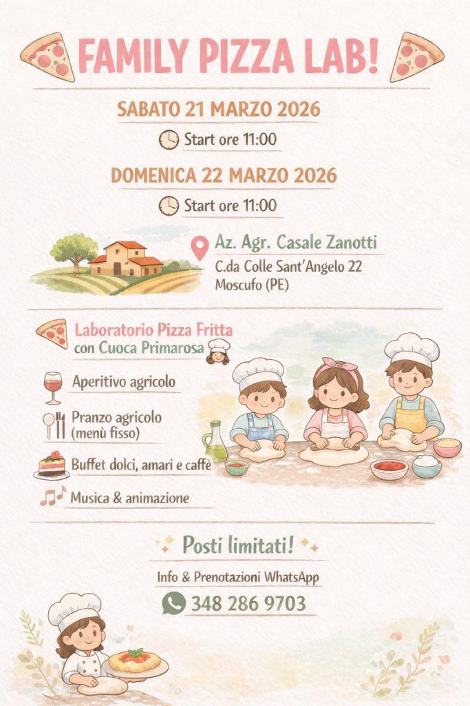 Family Pizza Lab Laboratorio della Pizza Fritta a Moscufo con pranzo