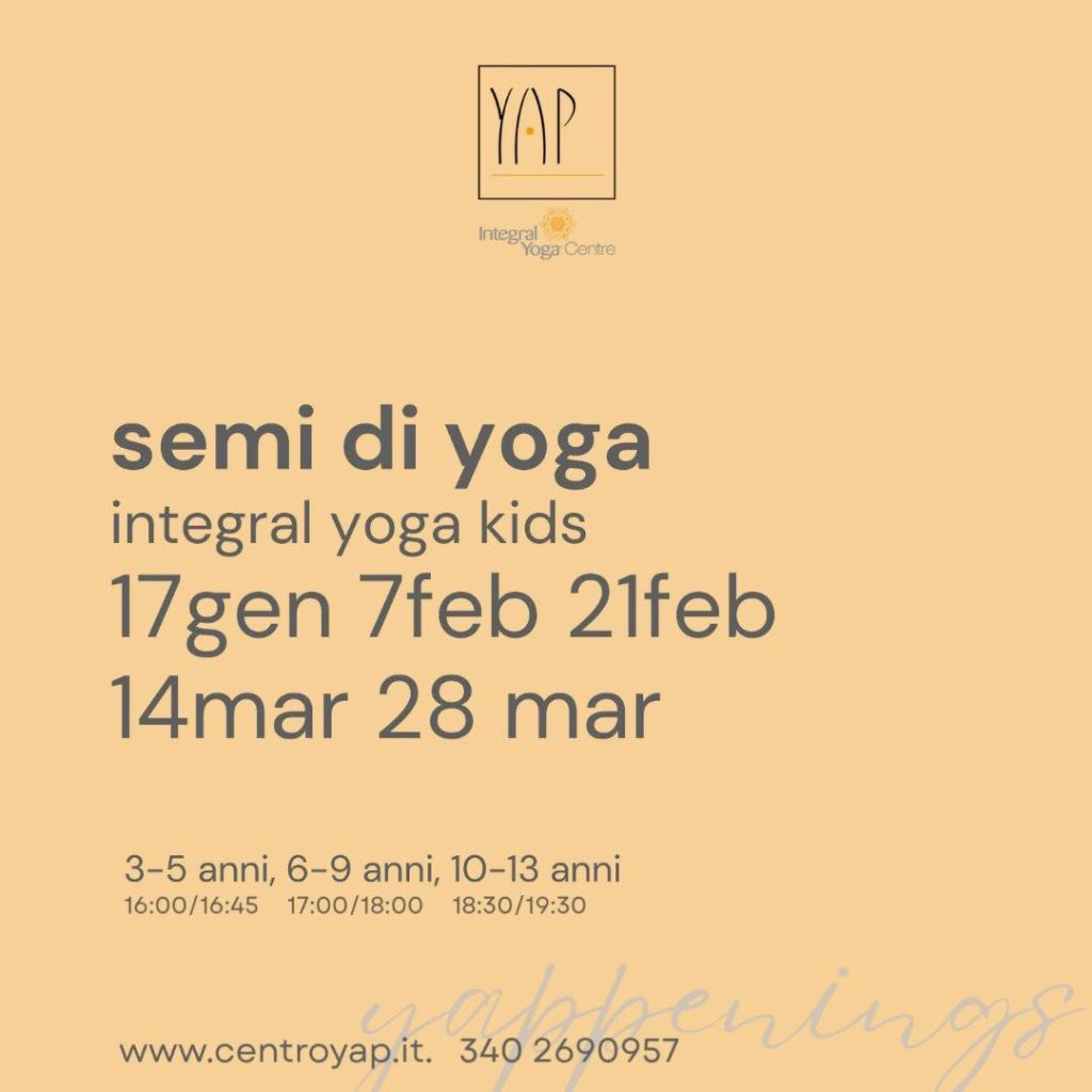 Lezioni di Integral Yoga Bimbi a Teramo fino a marzo