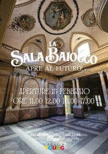Sala Baiocco a L’Aquila le aperture del weekend con visita guidata