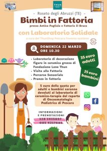 Bimbi in Fattoria 2026 a Roseto degli Abruzzi laboratorio solidale e pranzo