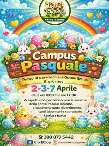 Campus di Pasqua a Ornano Grande Caccia al Tesoro, giochi e compiti