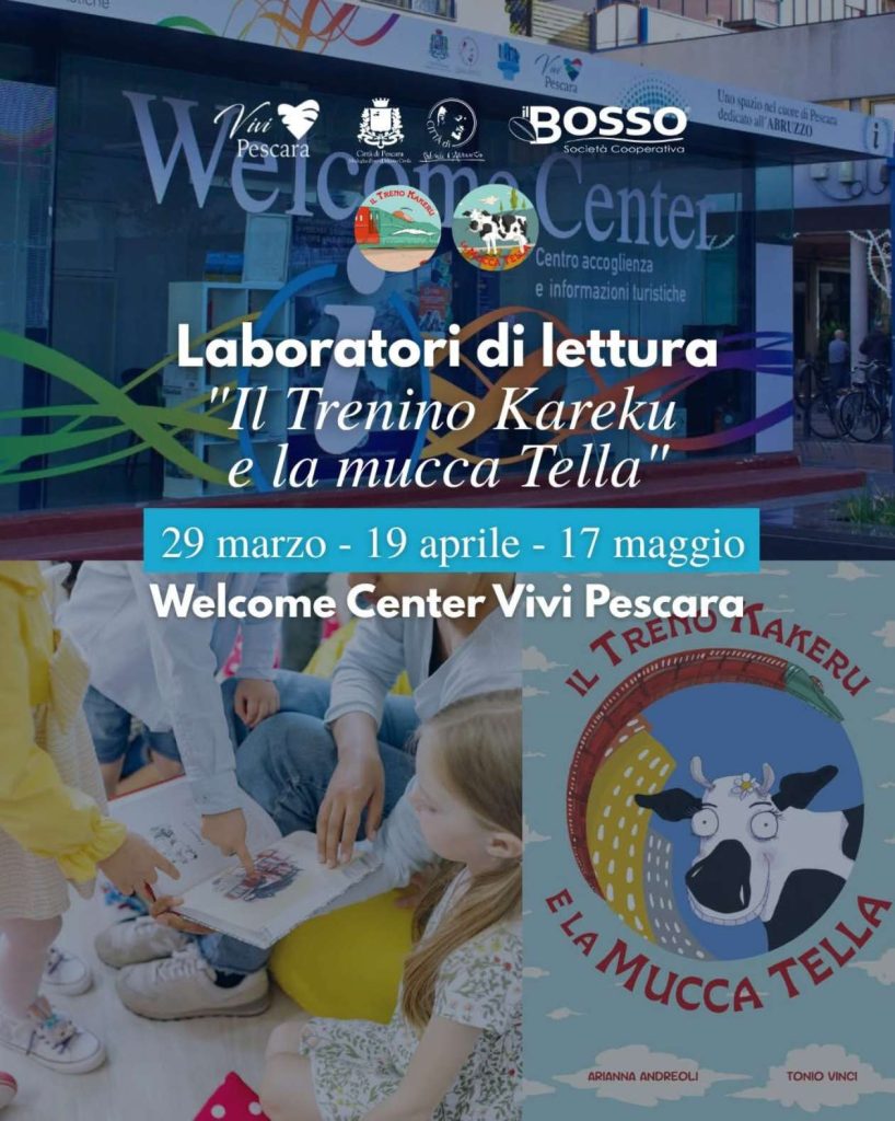 Laboratori di lettura al Welcome Center a Pescara con il libro di Arianna Andreoli
