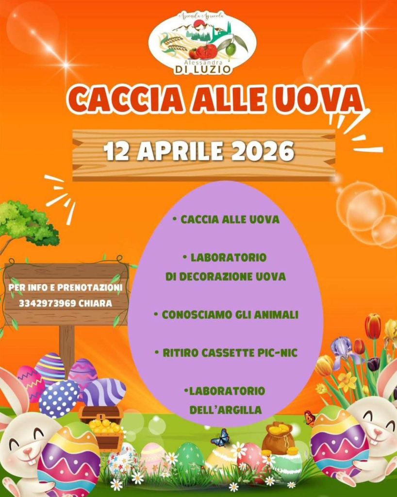 Caccia alle uova bis a Collecorvino caccia, decorazione uova, picnic e argilla