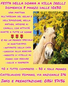 Festa della Donna a Villa Irelli a Castelnuovo Vomano di Castellalto