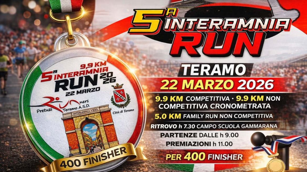 Interamnia Run e Family Run a Teramo Corsa e Camminata tra sport e divertimento