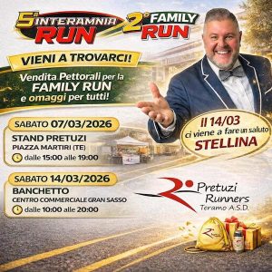 Interamnia Run e Family Run a Teramo corsa e camminata tra sport e divertimento stand ufficiali