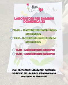 Laboratori per bambini a Tuliland 22 marzo