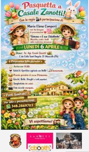 Pasquetta a Casale Zanotti buon cibo, musica, balli, giochi e le bolle di Maria Elena Comperti