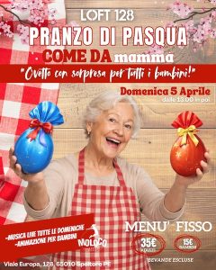 Pranzo di Pasqua come da Mammà a Spoltore tradizione e animazione per i bimbi
