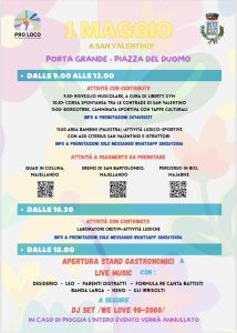 1 Maggio a San Valentino in Abruzzo Citeriore sport, area bimbi, laboratori, musica, food e tanto altro