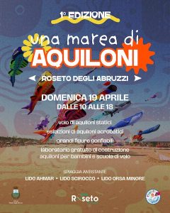 Una Marea di Aquiloni a Roseto degli Abruzzi aquiloni, acrobazie e laboratori