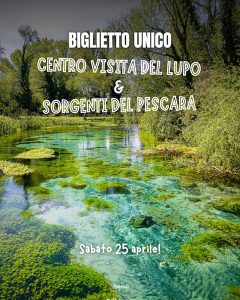 25 aprile a Popoli tra natura e scoperta: torna il Biglietto Unico per Lupi e Sorgenti