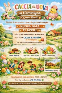 Caccia alle Uova in campagna a Moscufo con aperitivo, pranzo, animazione e foto