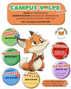 Campi estivi 2026 a Pescara e Villa Raspa di Spoltore con gli Open Days Campus della Volpe