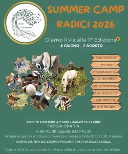 Campo estivo al maneggio 2026 a Pescara di Radici Summer Camp