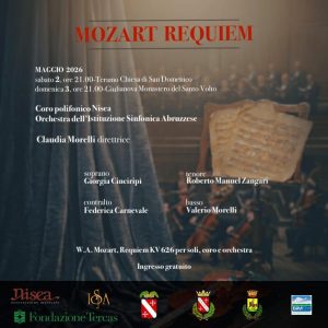 Concerto Mozart Requiem a Teramo e Giulianova