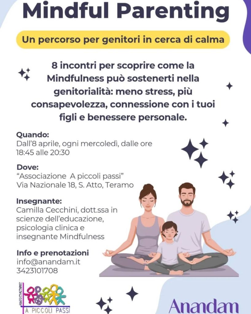  Mindful Parenting – Un percorso per genitori in cerca di calma a Sant'Atto di Teramo