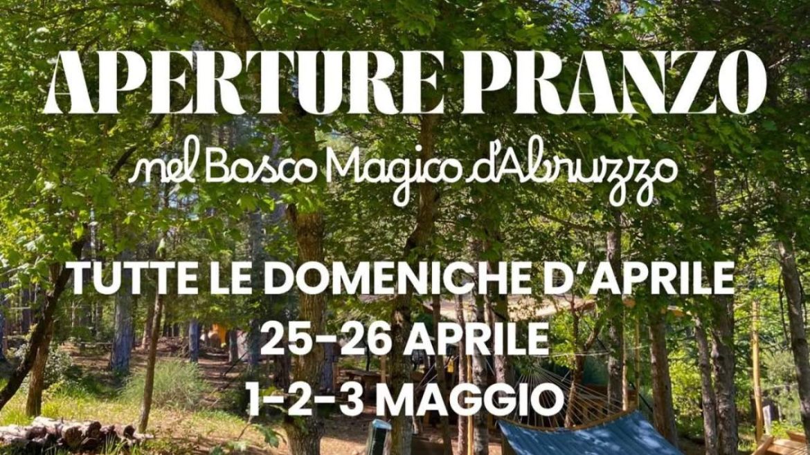 Domenica nel bosco magico a Introdacqua aperture di aprile e laboratori per bambini