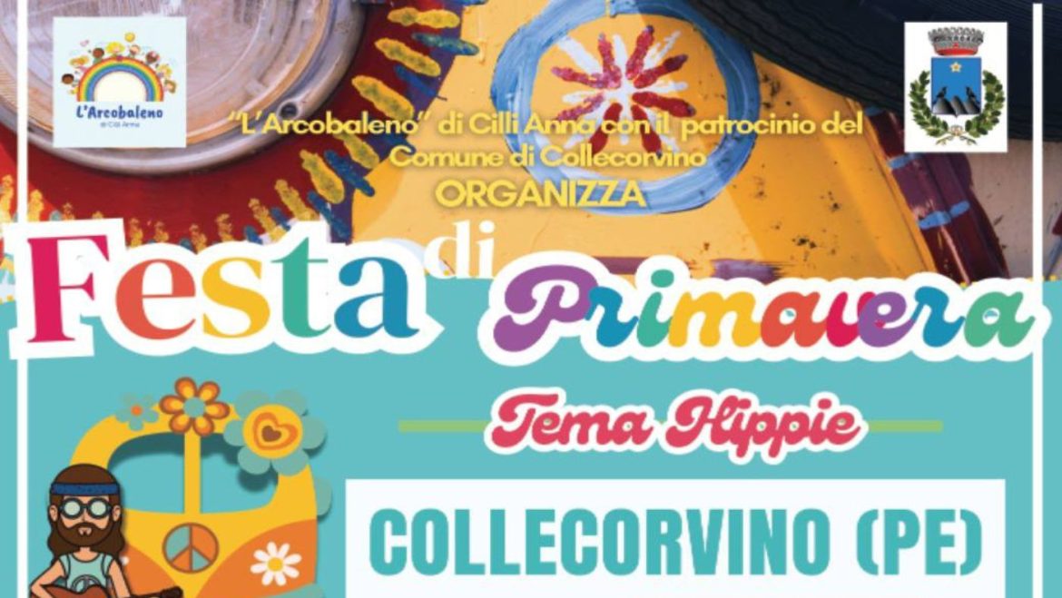 25 aprile a Collecorvino con la Festa di Primavera a tema Hippie mercatini, spettacoli, tesori e laboratori