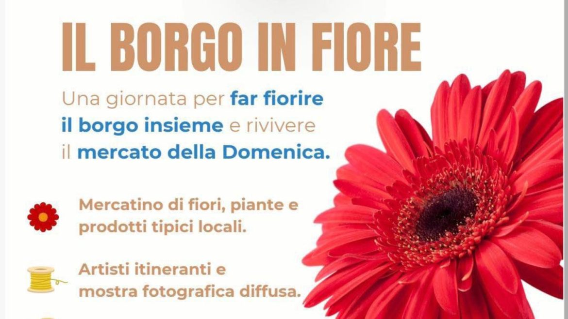 Il Borgo in Fiore a Sant’Omero mercatino, arte, laboratori