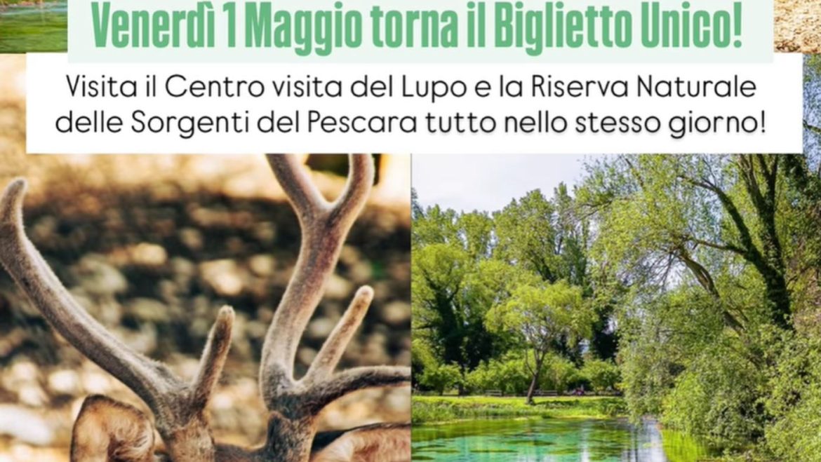 1 maggio a Popoli Terme tra natura e scoperta: torna il Biglietto Unico per Lupi e Sorgenti