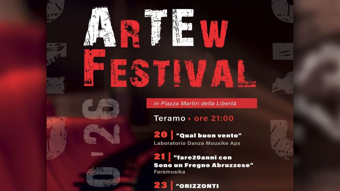 ArTEw Festival 2026 a Teramo il programma completo tra musica e danza