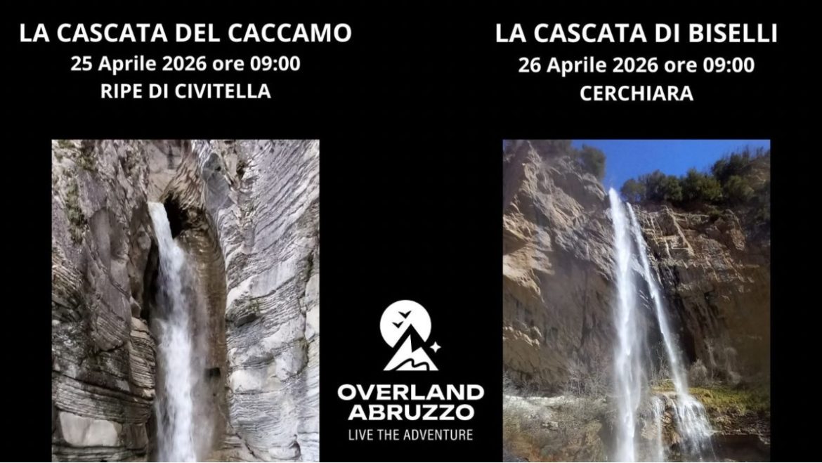 Ponte del 25 aprile con le escursioni alle Cascate del Caccamo e di Biselli adatte ai bambini