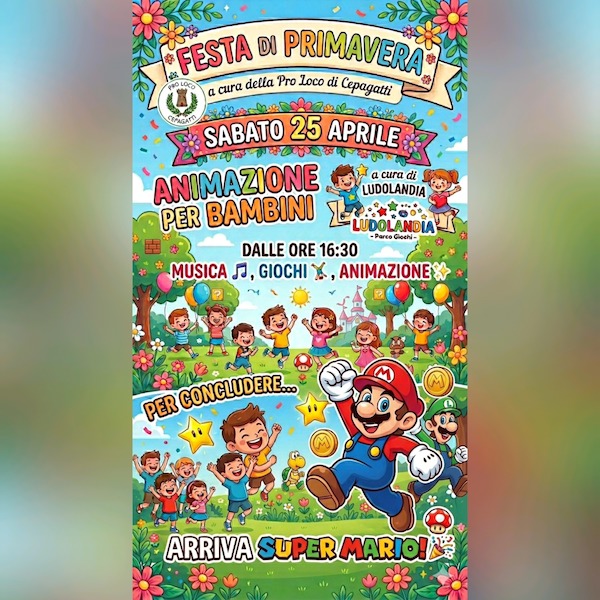 Festa di Primavera a Cepagatti mercatini, murales, musica, giochi, animazione