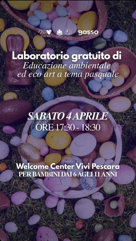 Laboratorio gratuito a tema Pasquale a Pescara al Welcome Center Vivi Pescara