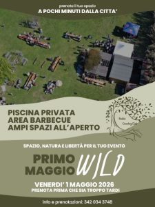 Primo Maggio Wild a Pescara area verde, BBQ, piscina, cavalli