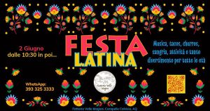 2 giugno a Carapelle Calvisio c Festa Latina in Fattoria musica, pignatta e super sconto