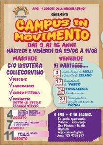 Campo Estivo a Collecorvino Campus in Movimento per i ragazzi