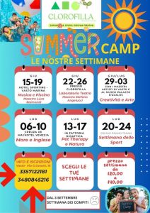 Campo Estivo a Vasto Summer Camp musica, piscina, teatro, arte, fattoria, sport